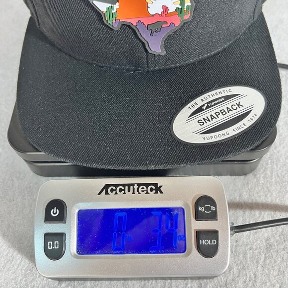 Texas Sunset Cactus Palo Duro Snapback Cap Hat Yupoong Sport-Tek OSFA Black New - Picture 15 of 15